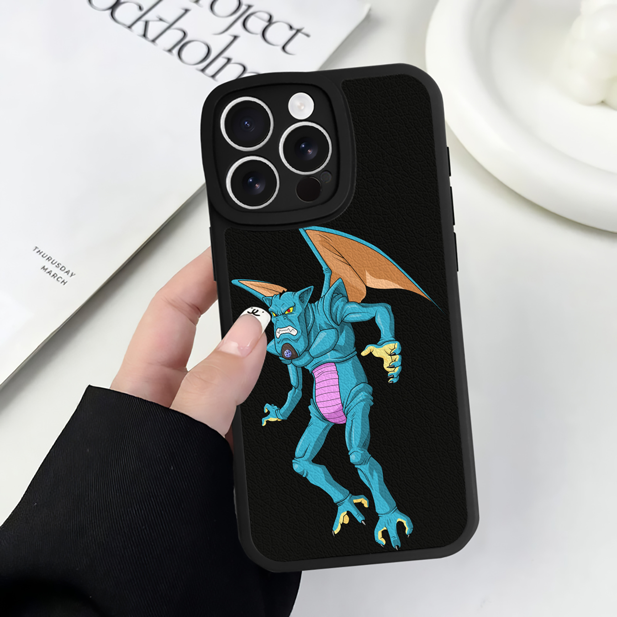 （画像用） ドラゴンボール DRAGON BALL 【iPhone 16シリーズ対応】シリコンスマホケース（レザー調） 材質：シリコン